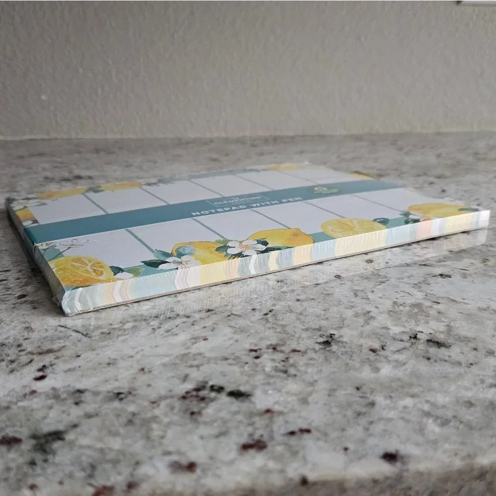 Clementine Calendar Notepad Set with Pen